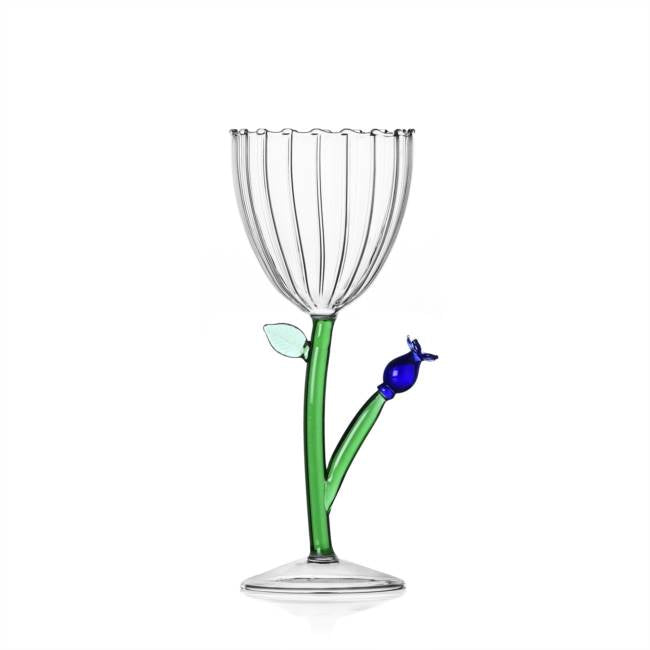 Ichendorf Optical Stemmed Glass Flower