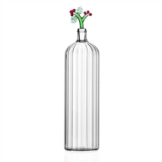 Ichendorf Optic Bottle Christmas Flowers - Berries