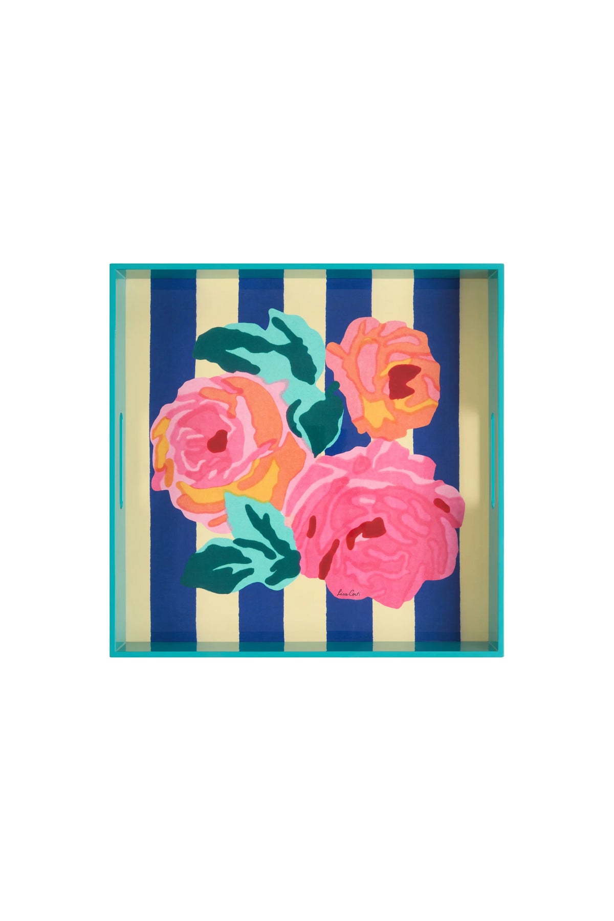 Nizam Square Tray Blue