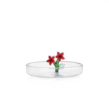 Load image into Gallery viewer, Ichendorf Christmas Flowers Saucer - Red Stars
