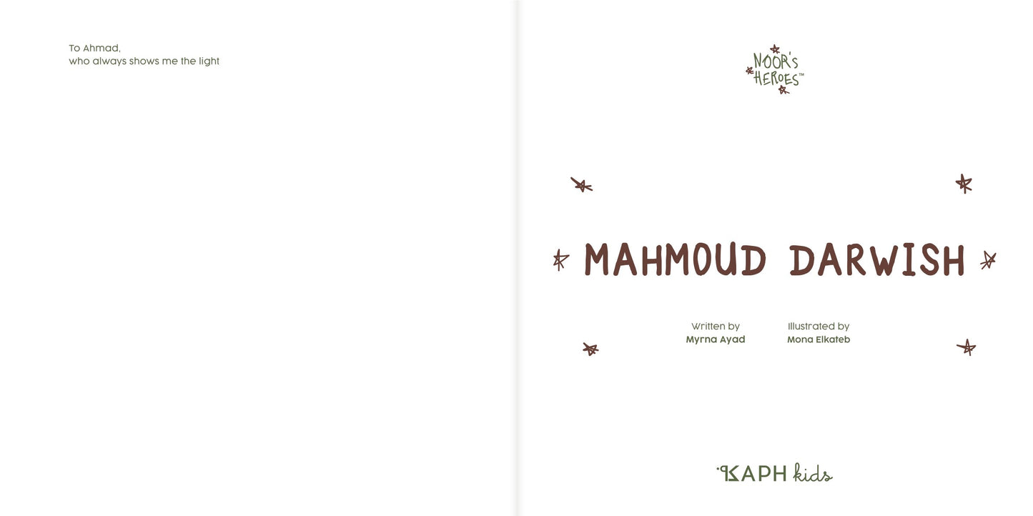 Noor's Heroes: Mahmoud Darwish Book - English