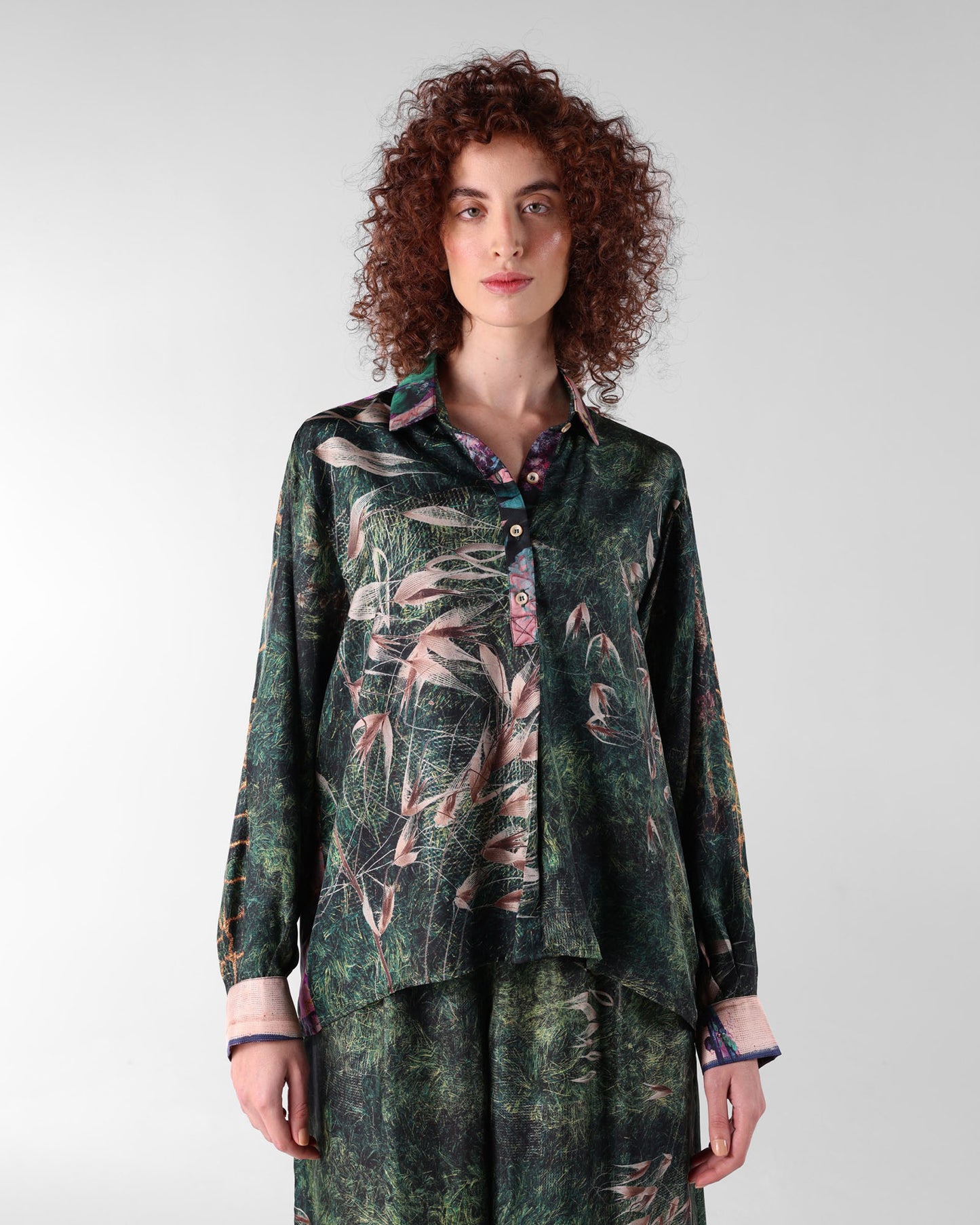 Bokja Greenary Assemblage Z Blouse - Green