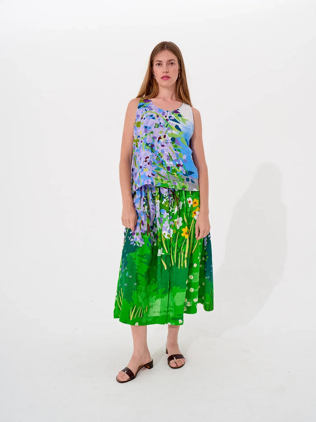 The Mona Silk Skirt - Spring