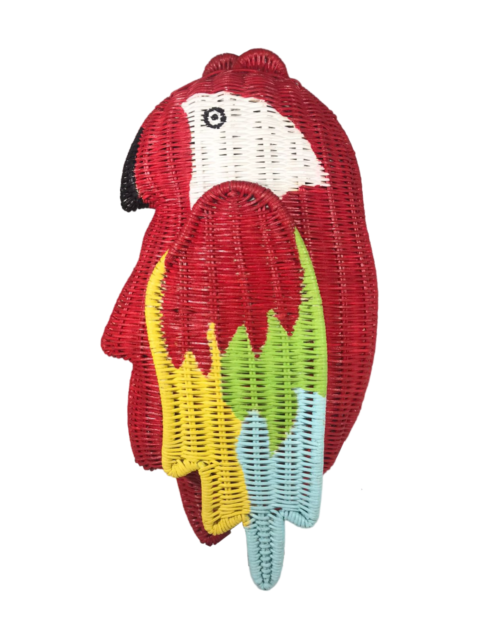 Serpui Colin Macaw Wicker Bag