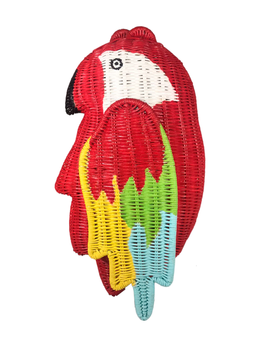 Serpui Colin Macaw Wicker Bag