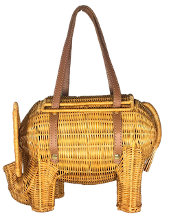 Elephant hot sale wicker bag