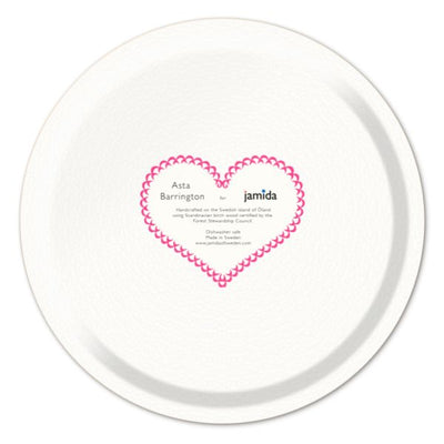 Love Bright Pink Tray 31cm
