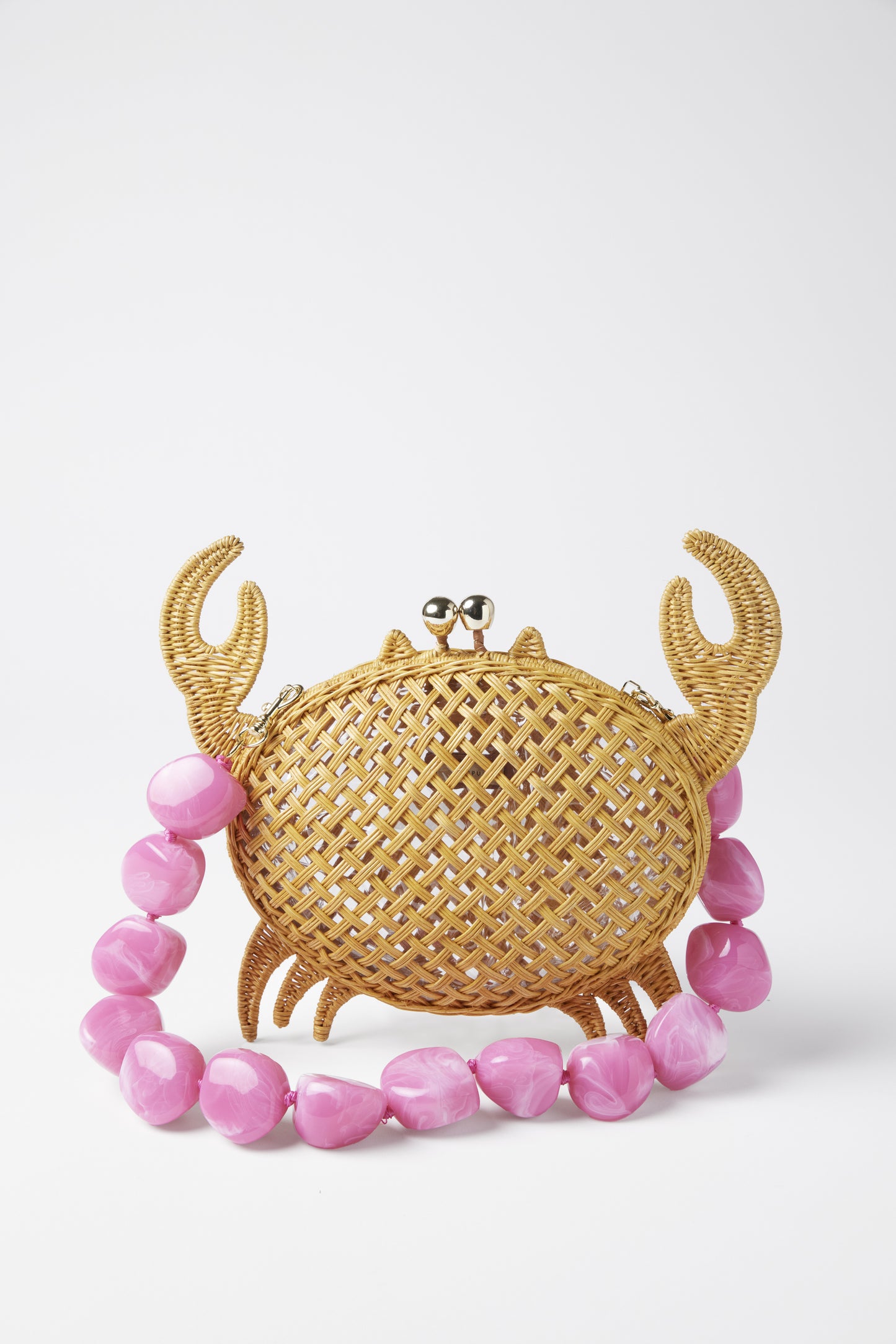 Serpui James Crab Wicker Bag - Honey