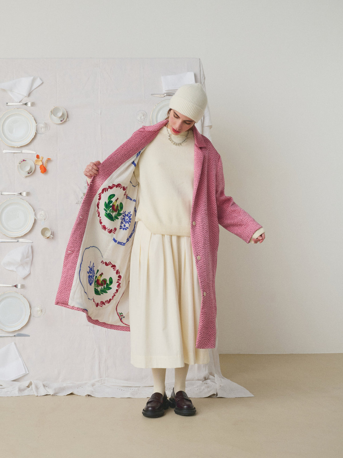 Doniv Coat - Pink