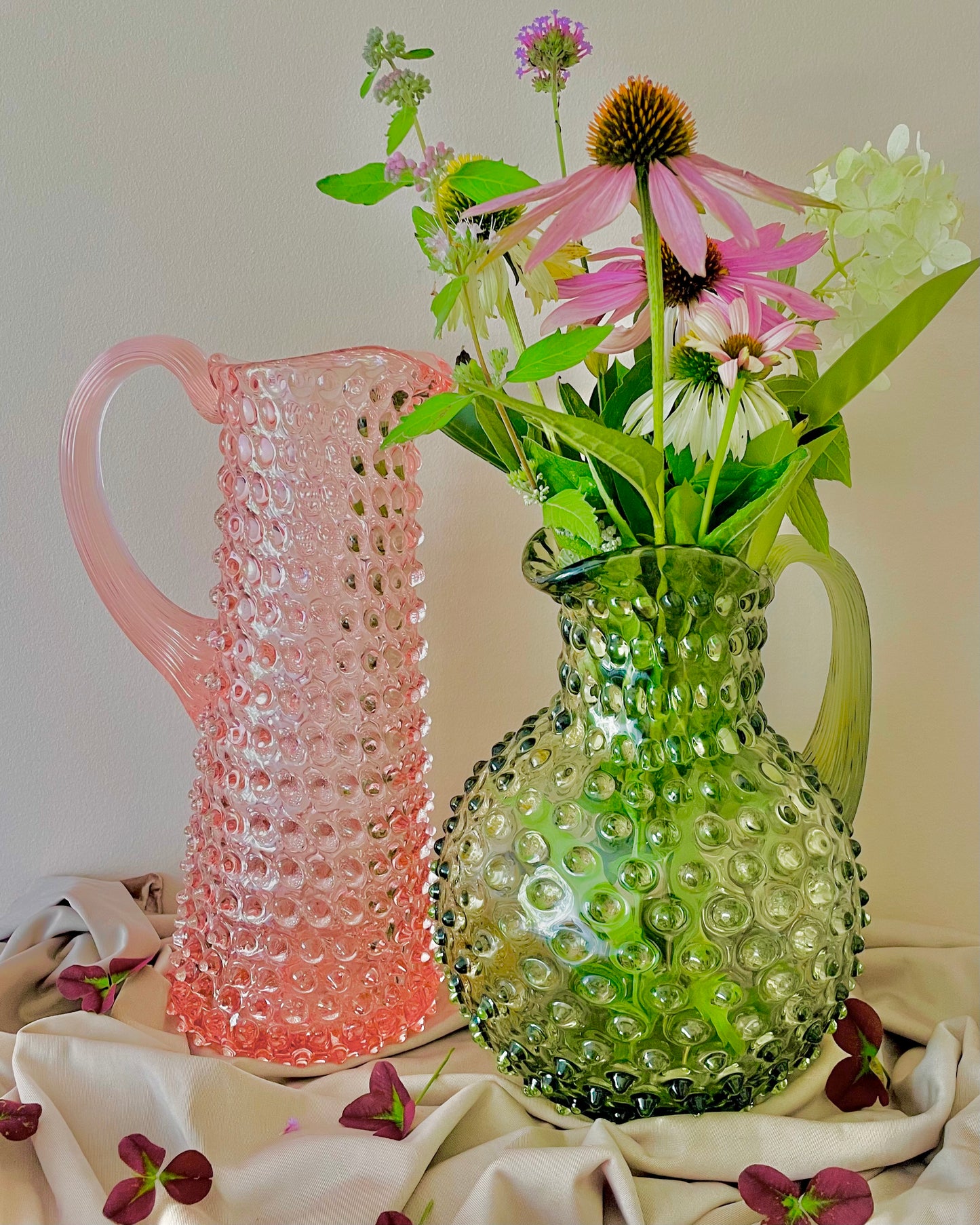 Eiffel Hobnail Jug 1L - Rosa