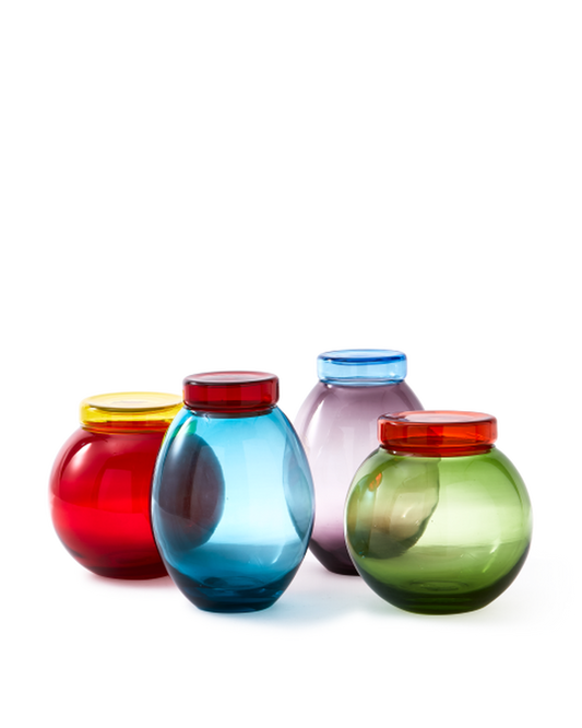 Pols Potten Bloated Caps & Jars Multi Mix Set of 4