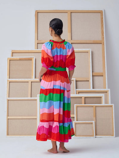 The Mona Dress Multi - The Drawer