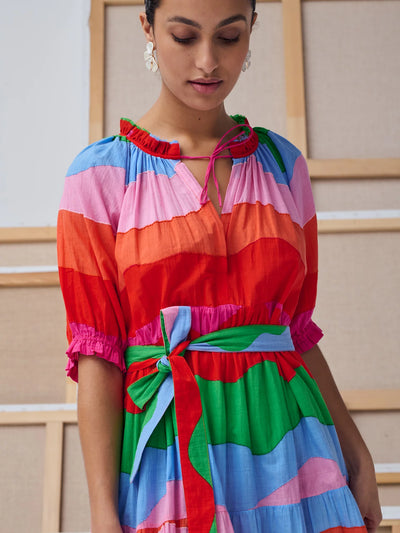The Mona Dress Multi - The Drawer