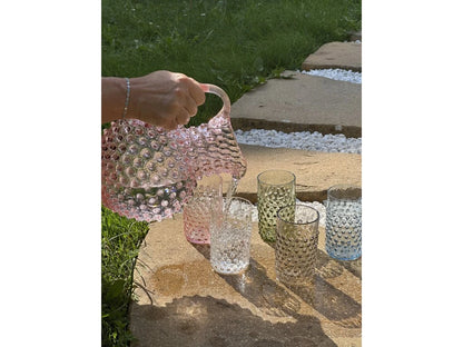 Hobnail Glass - Rosa