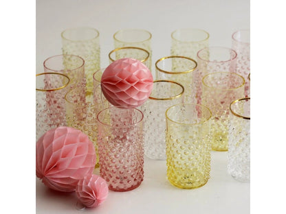 Hobnail Glass - Rosa