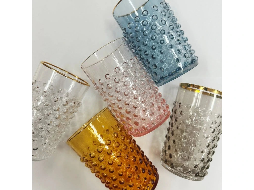 Hobnail Glass - Rosa