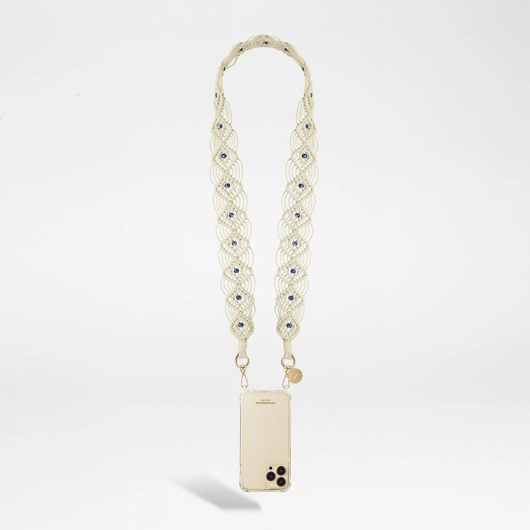 La Coque Francaise Eve with Eye Beads Phone Strap