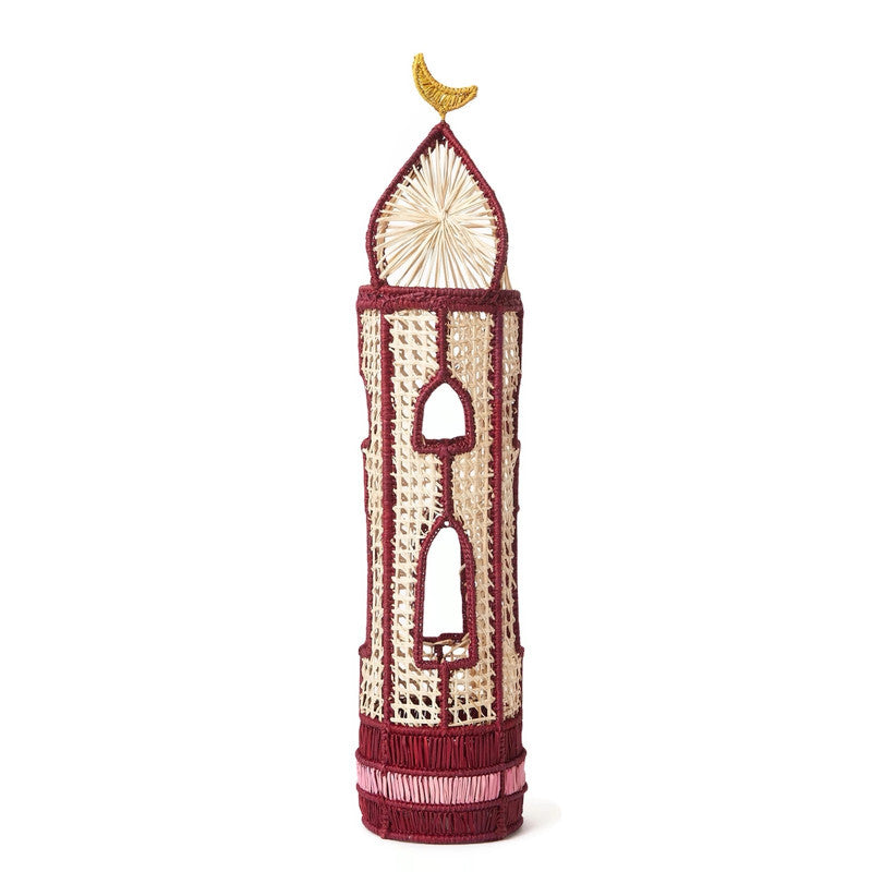 Irica Palm Cilindrical Minaret - Burgundy
