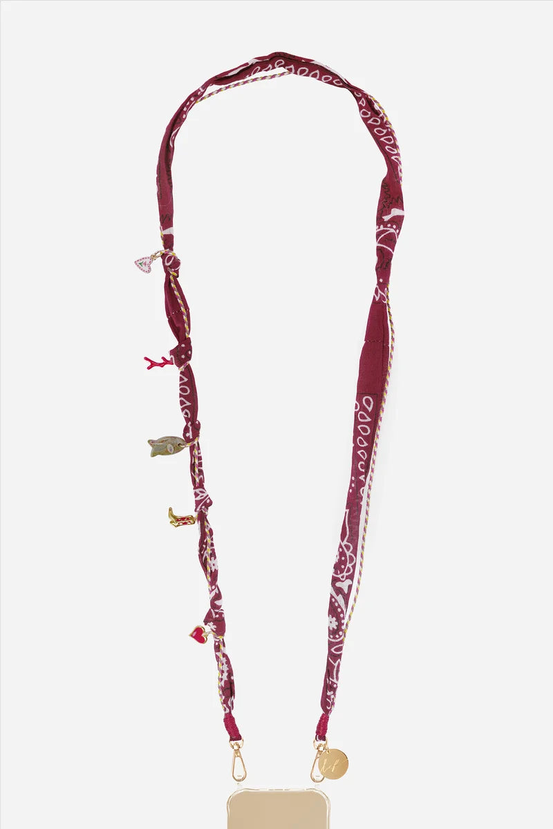 La Coque Francaise Laia Phone Strap - Bordeaux
