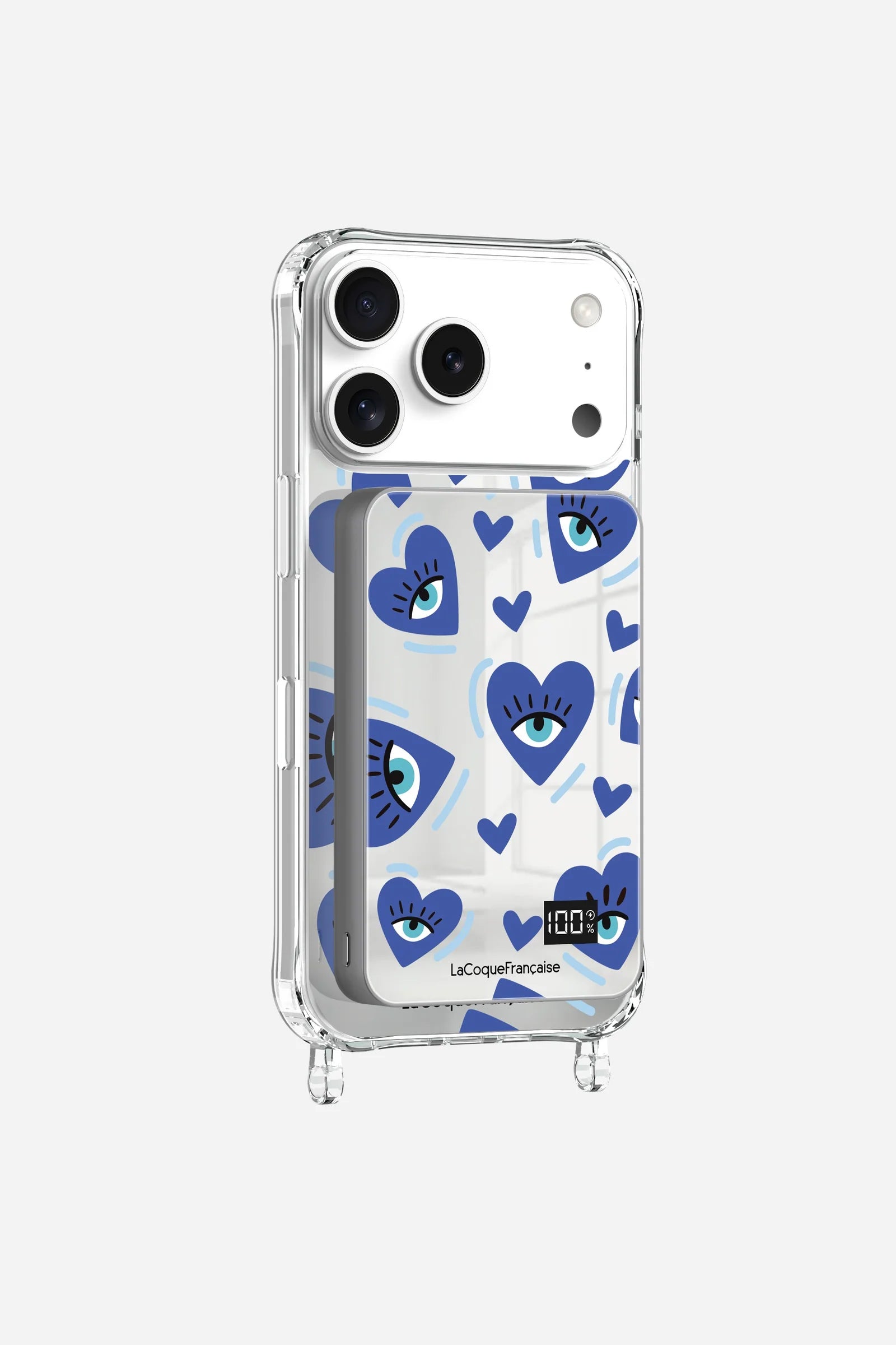 La Coque Francaise MagSafe Battery Love Eyes Blue