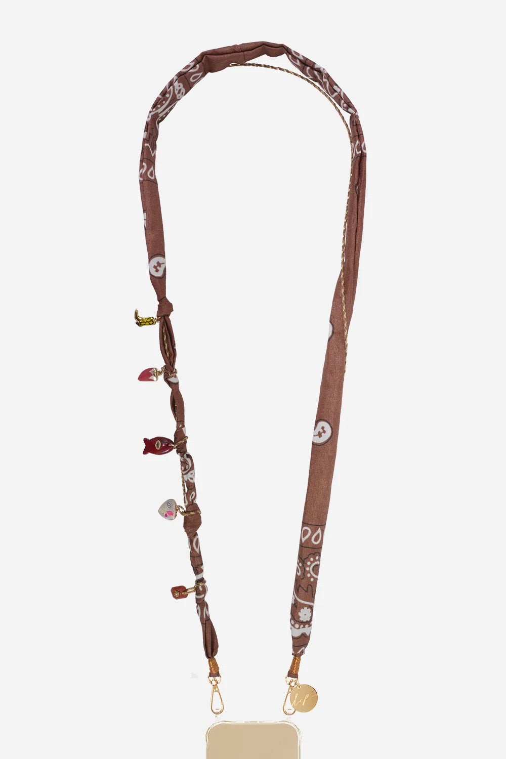 La Coque Francaise Laia Phone Strap - Brown