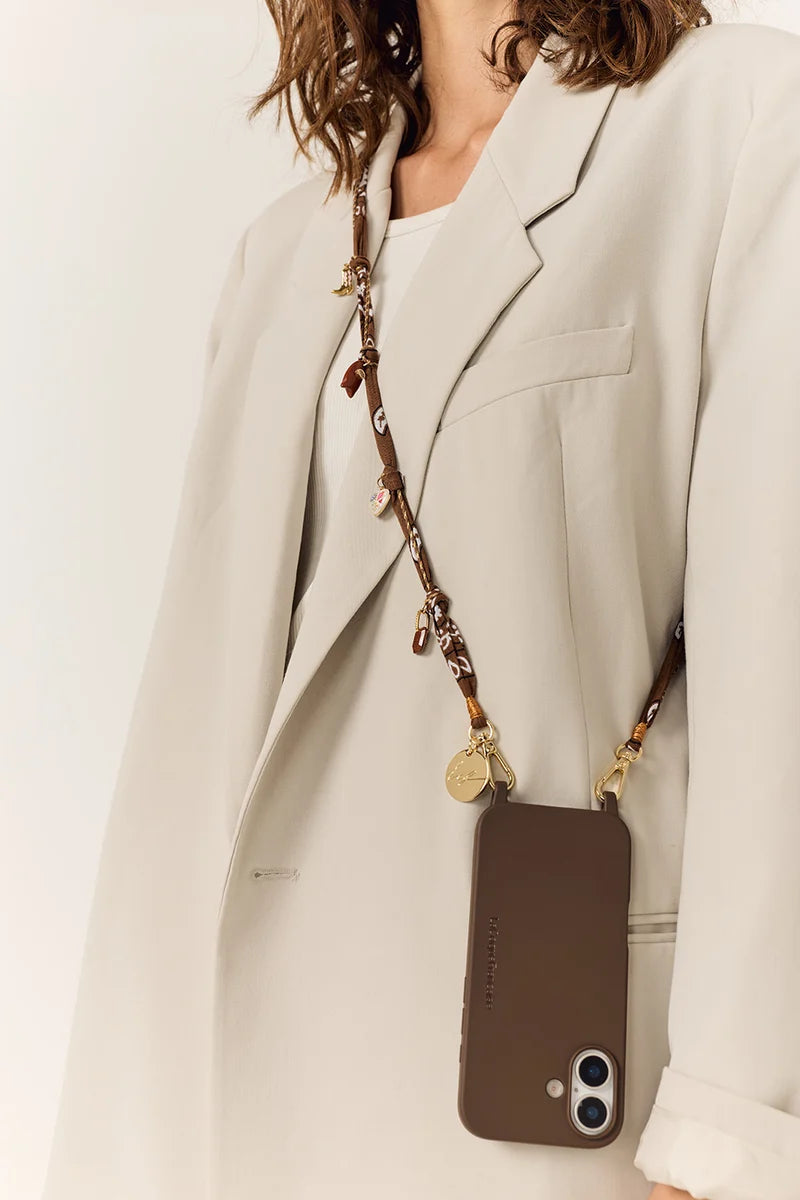 La Coque Francaise Laia Phone Strap - Brown