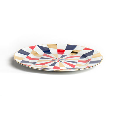 Bitossi Home Round Platter Porcelain Plate - Sorte