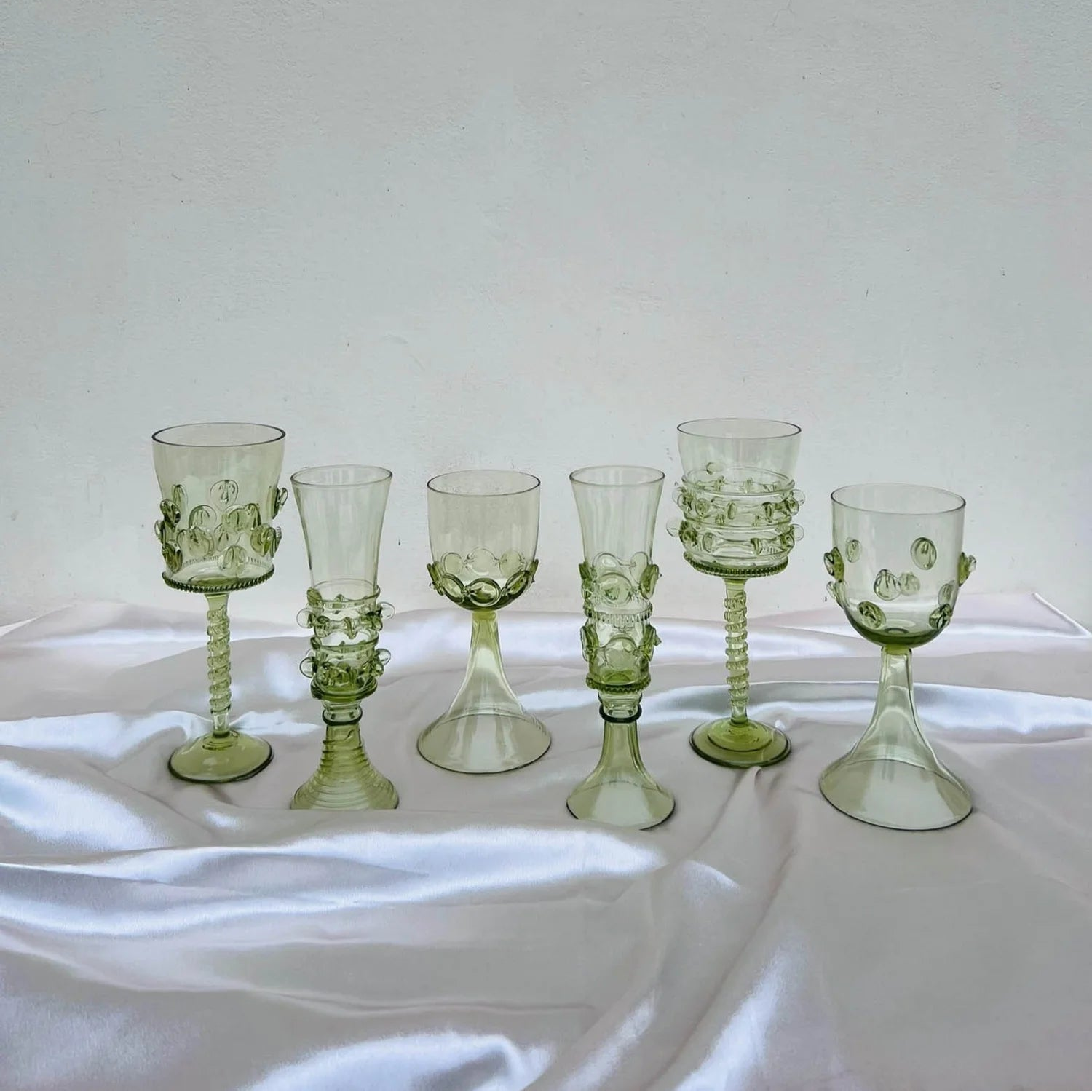 Set of 6 Mounthblown Glasses