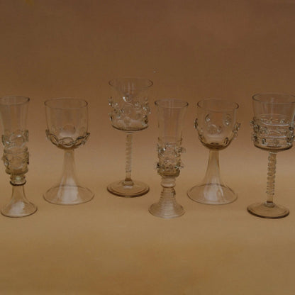 Set of 6 Mounthblown Glasses