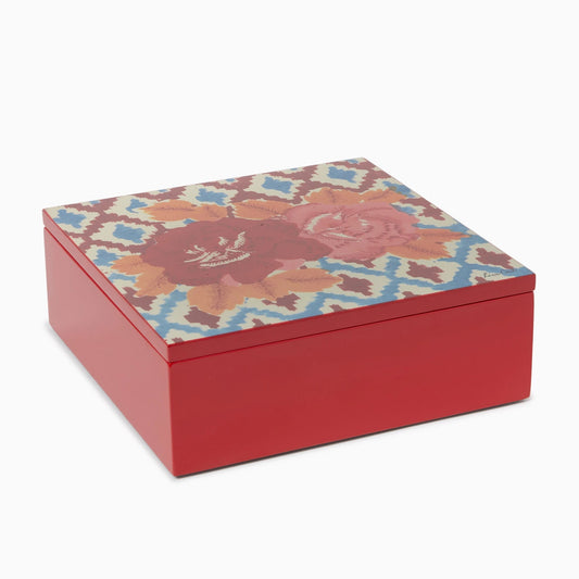 Flower Maroon Pervinch Medium Box