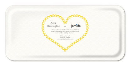 Happy / Yellow Tray 32x15cm