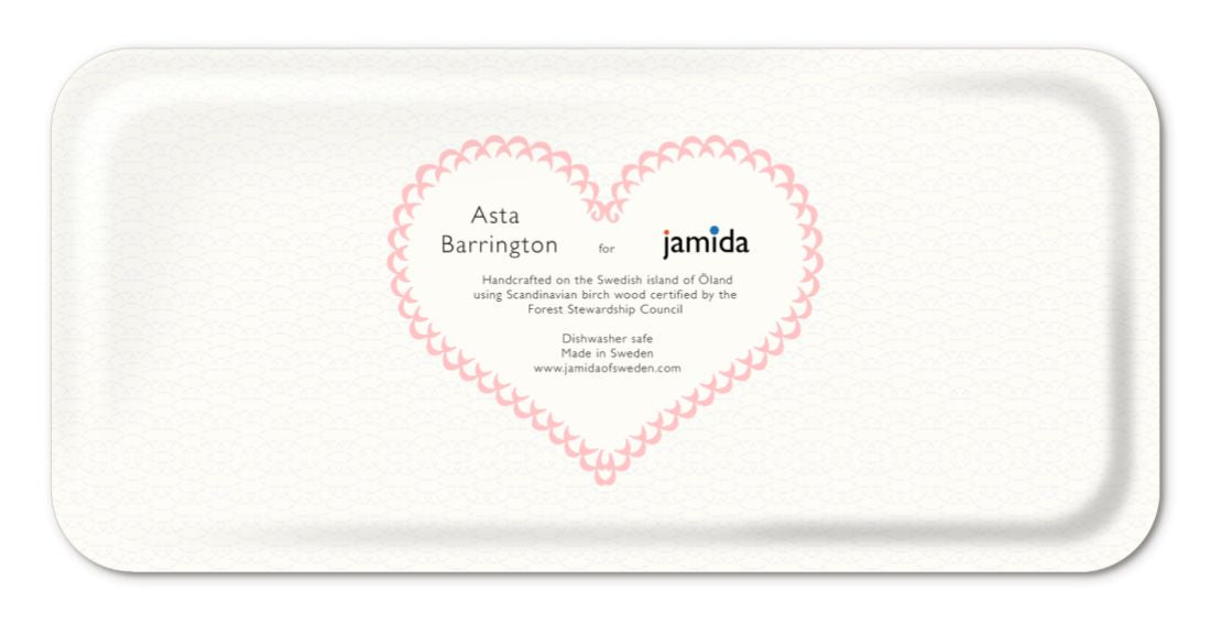 Love / Pink Tray 32x15cm