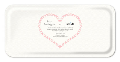 Love / Pink Tray 32x15cm