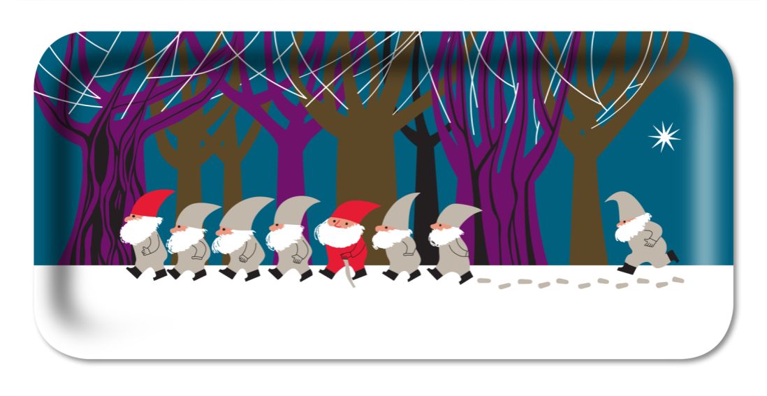 Santa Parade Tray 32x15cm