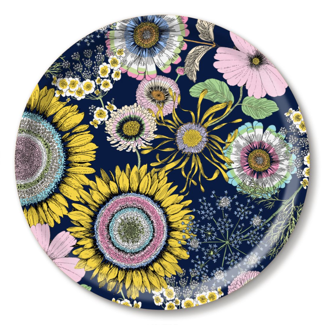 Sunflower Navy Tray 39cm