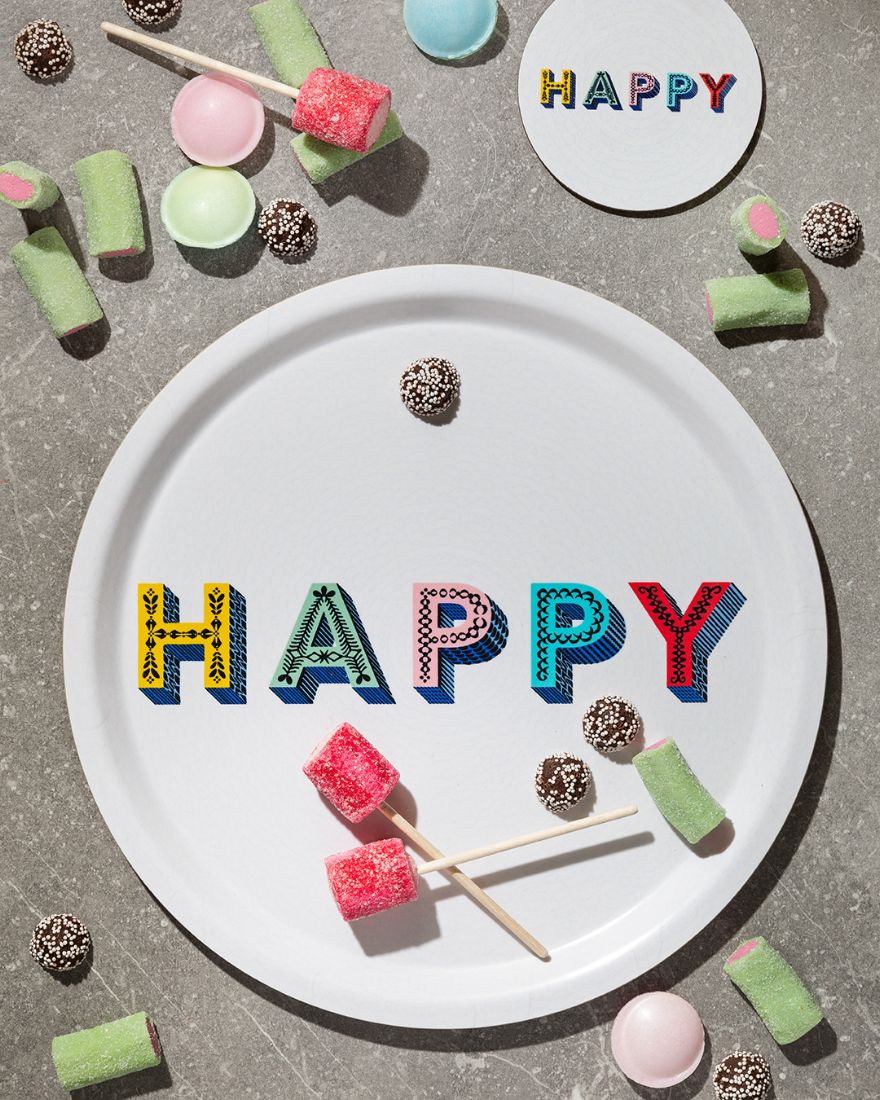 Happy Tray 39cm - Multi