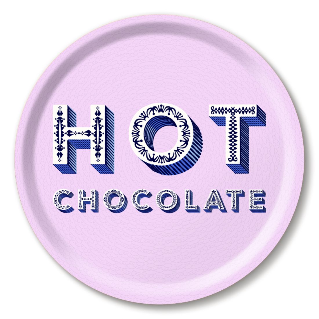 Hot Chocolate Lilac Tray 39cm