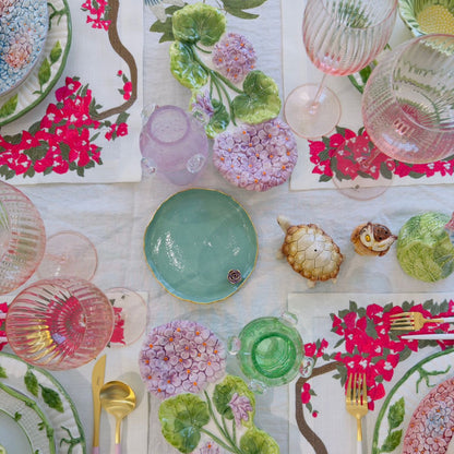 Ceramic Plate with Flower