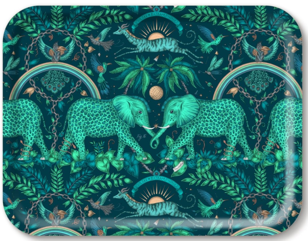 Zambezi Tray 43x33cm Teal