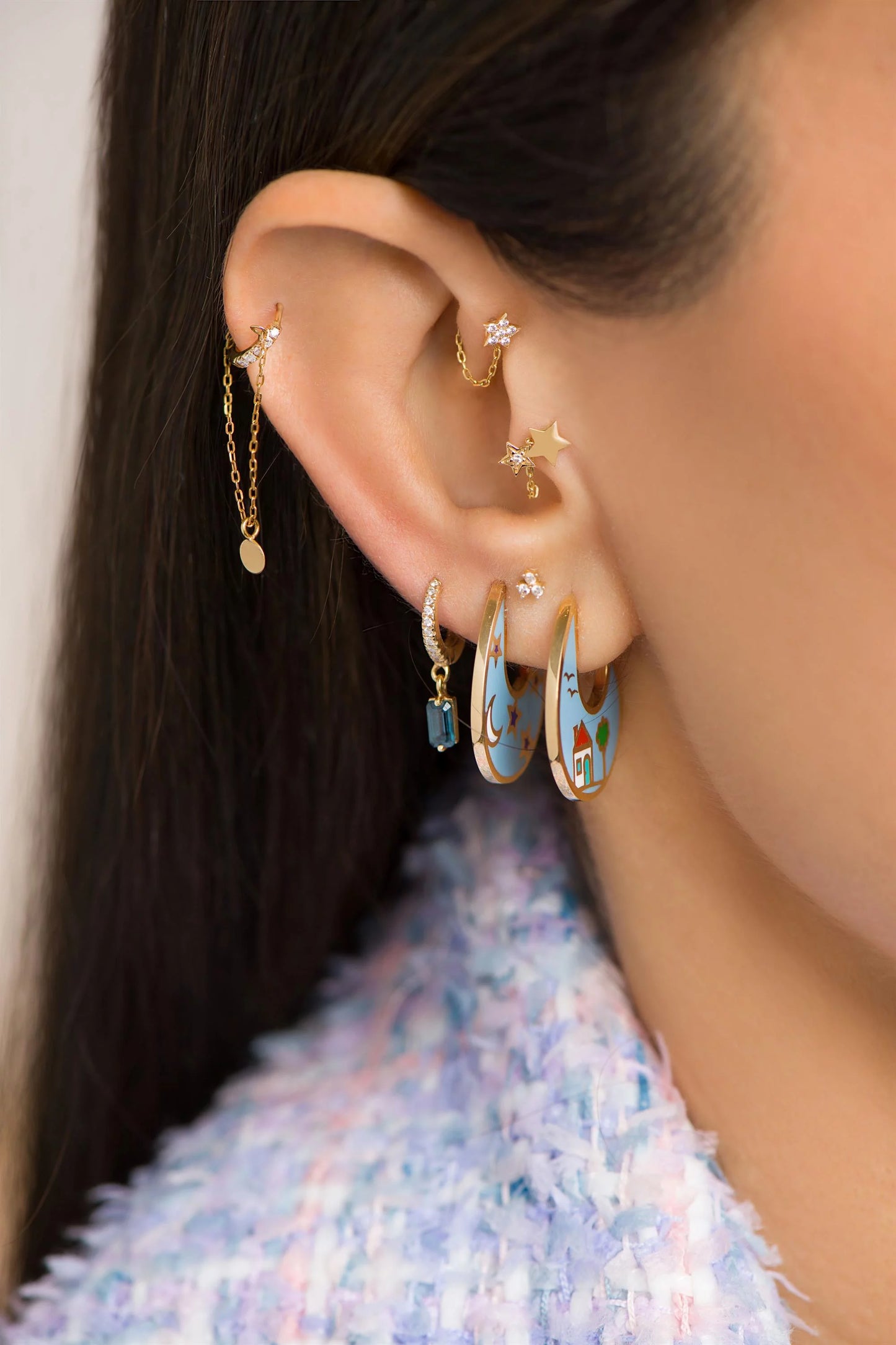 LRJC 'Byout Beirut" Hoop Earring