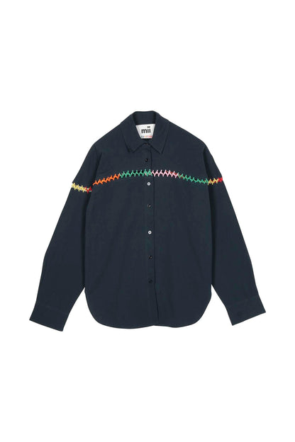 Mii Paula Shirt - Navy Blue