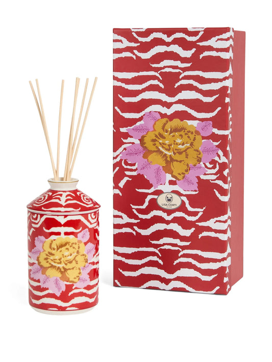 Indian Tiger Red Porcelain Diffuser 100ml