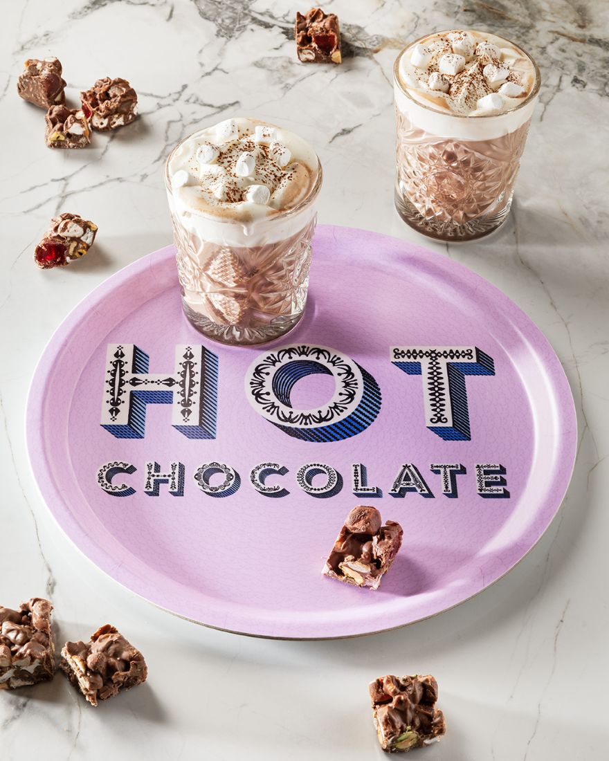 Hot Chocolate Lilac Tray 39cm