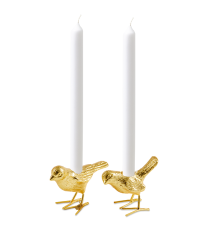 Pols Potten Flock of Birds Gold Candle Holders - Set of 2