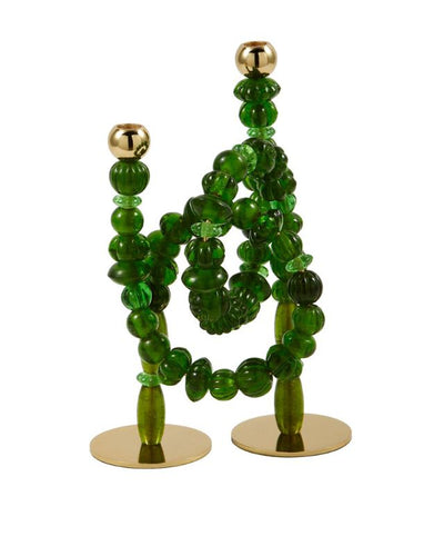 Pols Potten Beads Candle Holder - Green