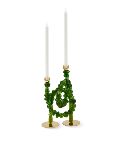 Pols Potten Beads Candle Holder - Green