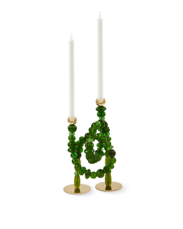 Pols Potten Beads Candle Holder - Green