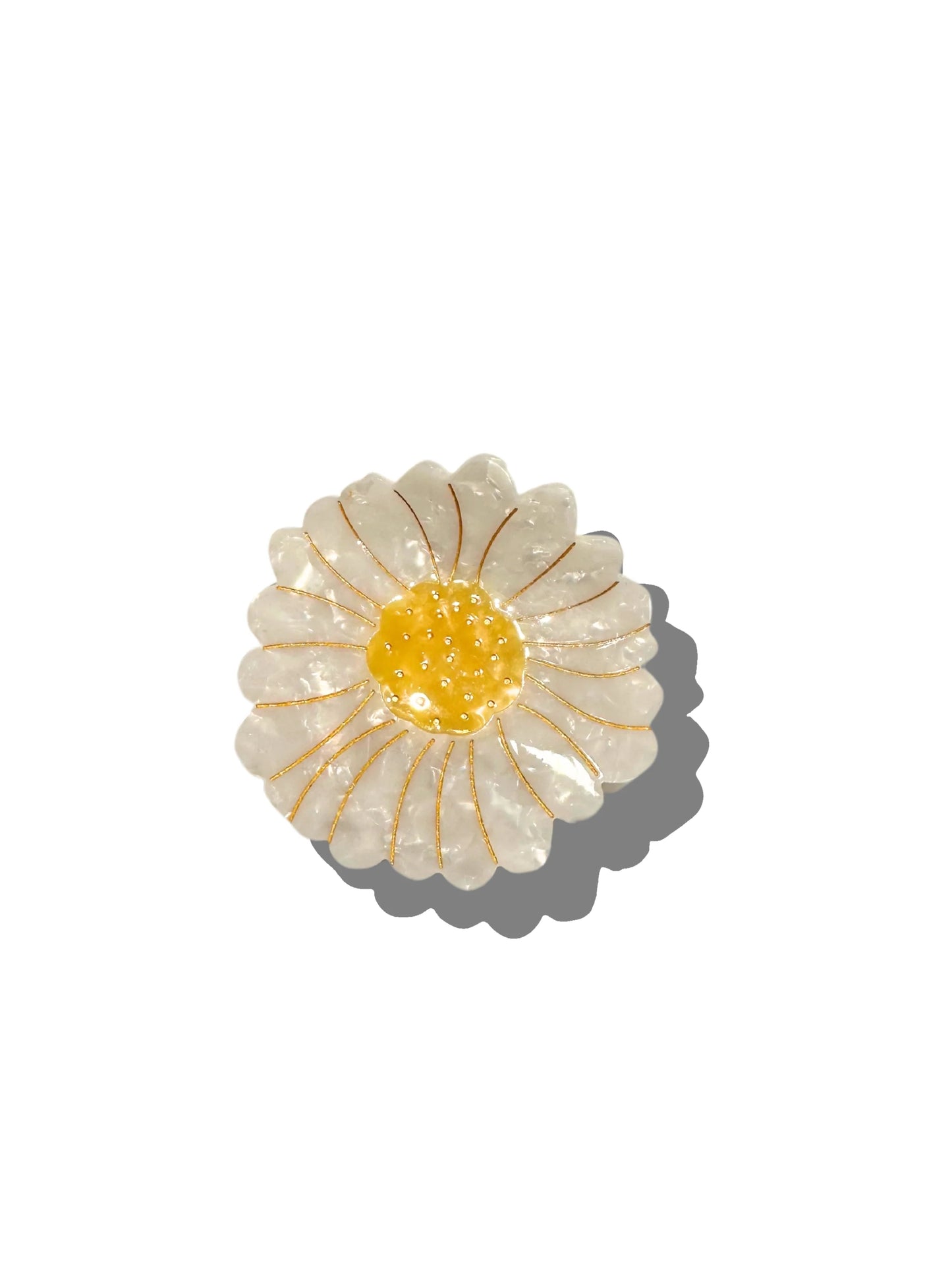 Daisy Hand Painted Claw Hair Clip