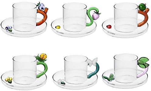 Ichendorf Glass Coffee Cup Fruits & Flowers