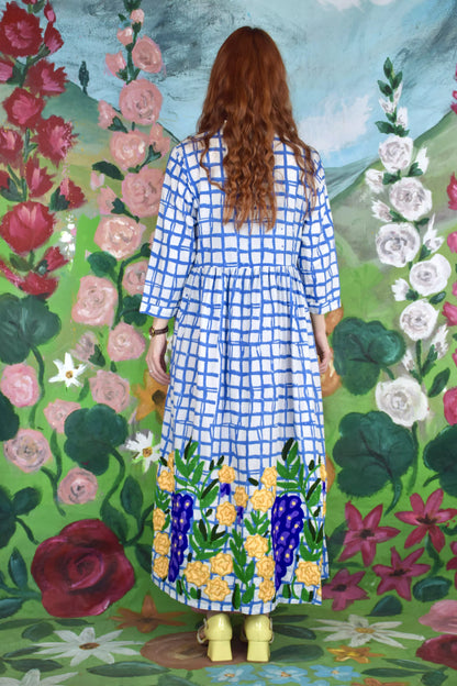 Cotton Dress Coreana Embroidered